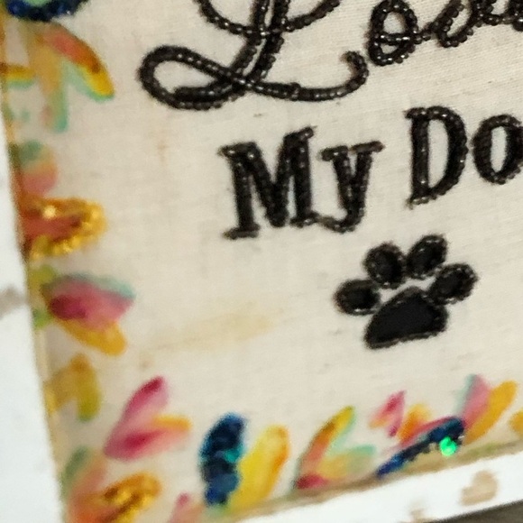 Colourful 'I Love My Dog' Decorative Sign - Picture 7 of 7
